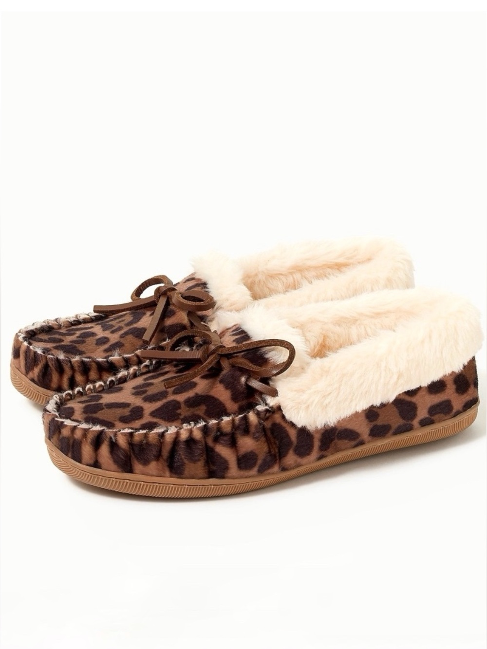 J. Crew Shoes Women’s 9 Leopard Print Calf Hair Moccasin Slippers Y2K Preppy